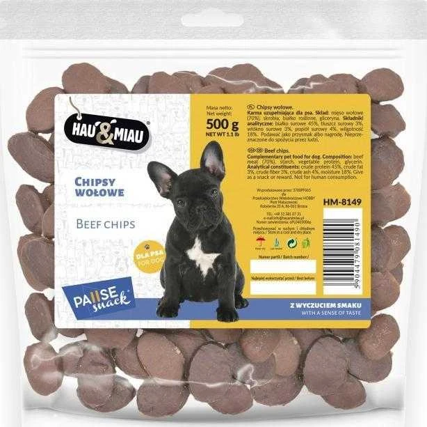 Hau&Mau Hau&amp;Miau Jautienos čipsai 500g