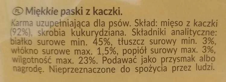 Hau&Miau Hau & Miau Pausesnack skanėstas šunims, minkštos antienos juostelės 1kg