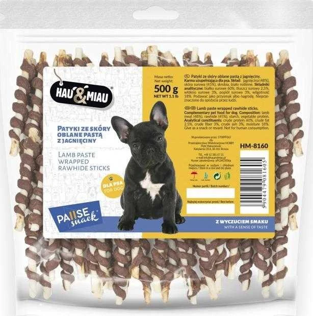 Hau&Mau Hau&amp;Miau balti pagaliukai, padengti ėrienos pasta 500g