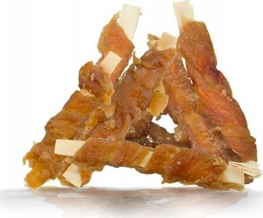 Hau&Miau Pauzės užkandis šuniui, odos lazdelė, apvyniota vištiena, 1kg