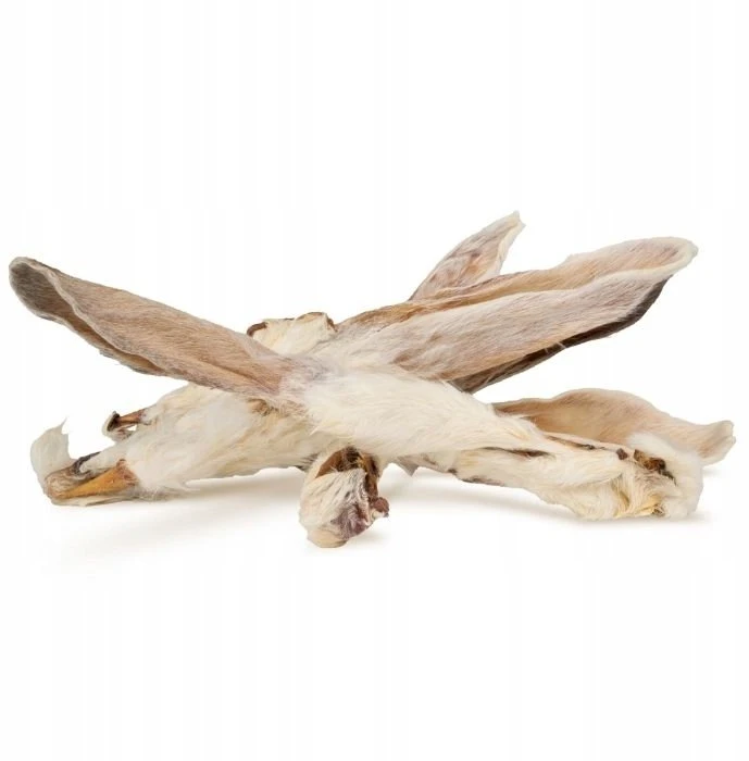 Hau&Miau Puzzo Snack, triušio ausys su kailiu, 20-25 cm, 100g