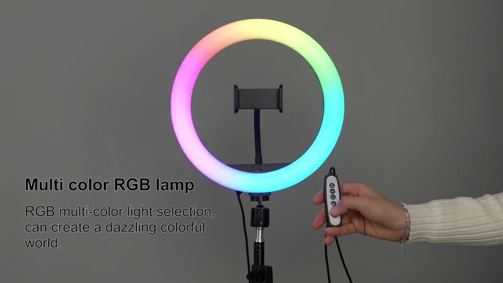 Havit ST7026 - trikojis su RGB šviesos žiedu, juodas