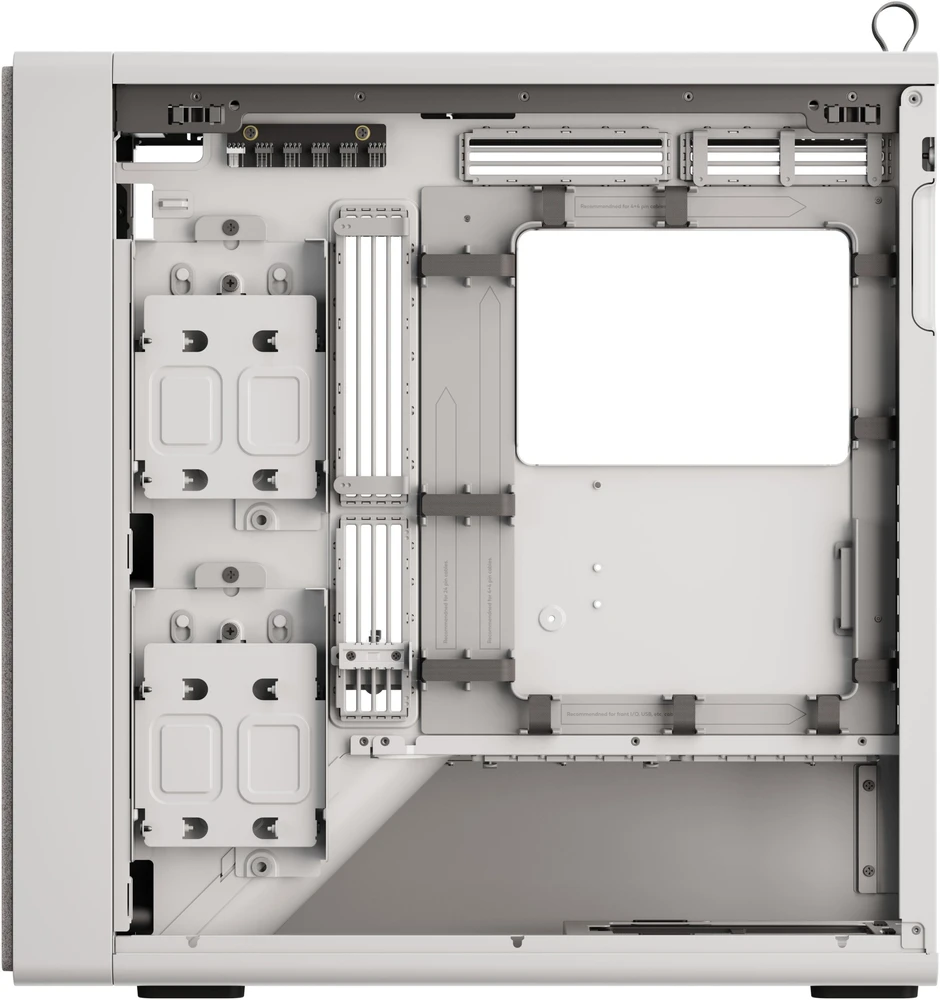 HAVN BF 360 Flow kompiuterio korpusas, Midi bokštas, E-ATX, grūdintas stiklas – Baltas