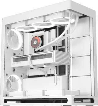 HAVN HS 420 PC-kompiuterio korpusas, Midi-Tower, E-ATX, Tempered Glass – baltos spalvos