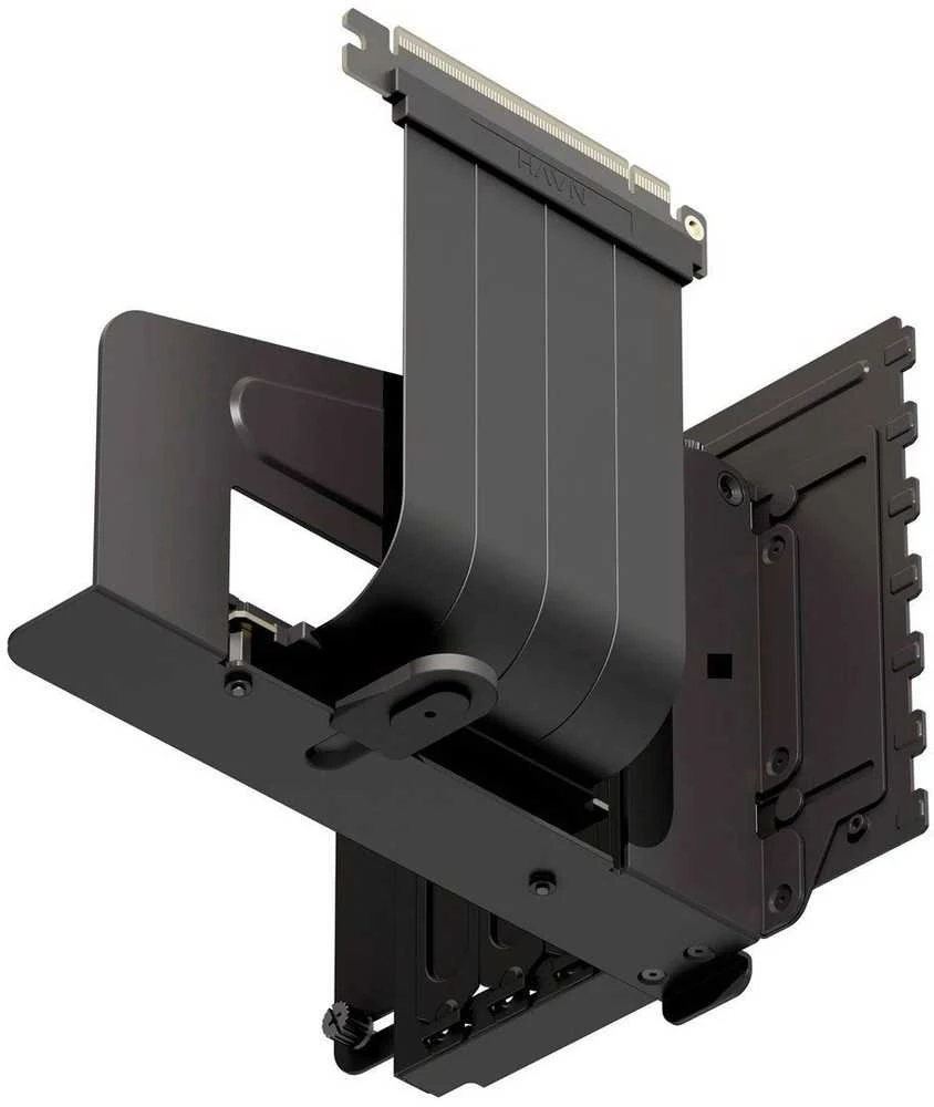 HAVN HS 420 Vertical GPU Mounting Bracket – juodos spalvos
