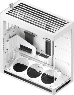 HAVN HS 420 VGPU PC-kompiuterio korpusas, Midi-Tower, E-ATX, Tempered Glass, PCIe 5.0 Riser Kabelis – baltos spalvos