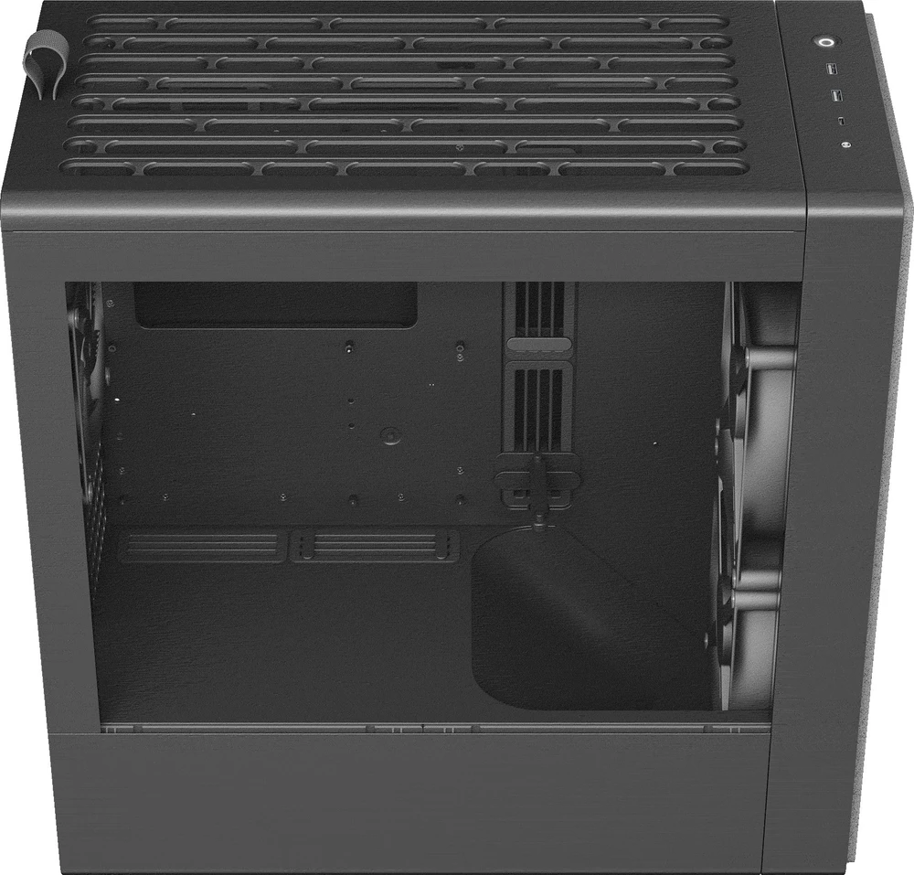 HAVN BF 360 Flow kompiuterio korpusas, Midi bokštas, E-ATX, grūdintas stiklas – Juodas