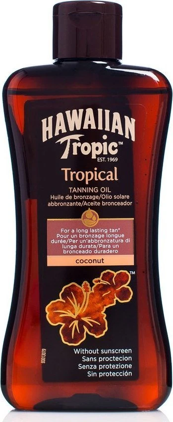 Hawaiian Tropic Tanning Oil Įdegį skatinantis aliejus, 200 ml