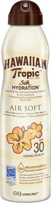 Hawaiian Tropic apsauginis purškalas nuo saulės Silk Air Soft Silk Hawaiian Tropic – SPF 30 – 177 ml