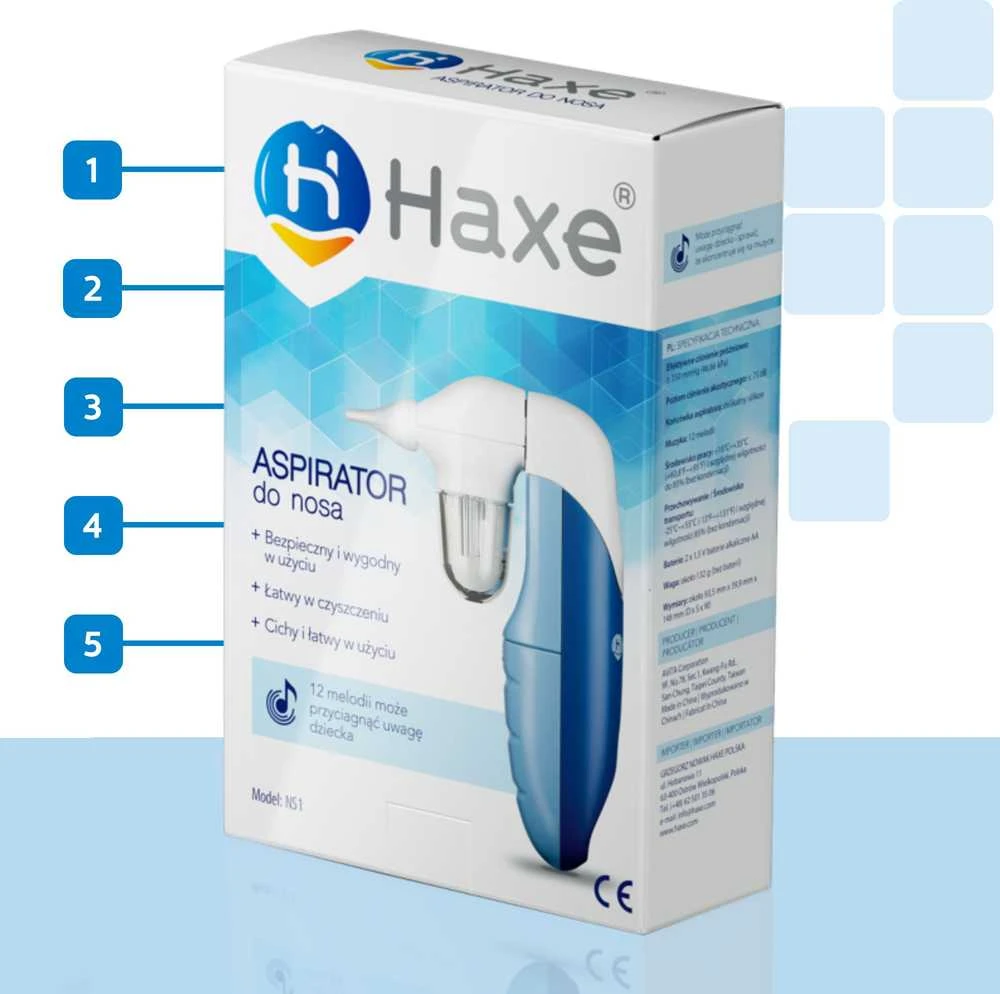 Haxe elektrinis nosies aspiratorius NS1