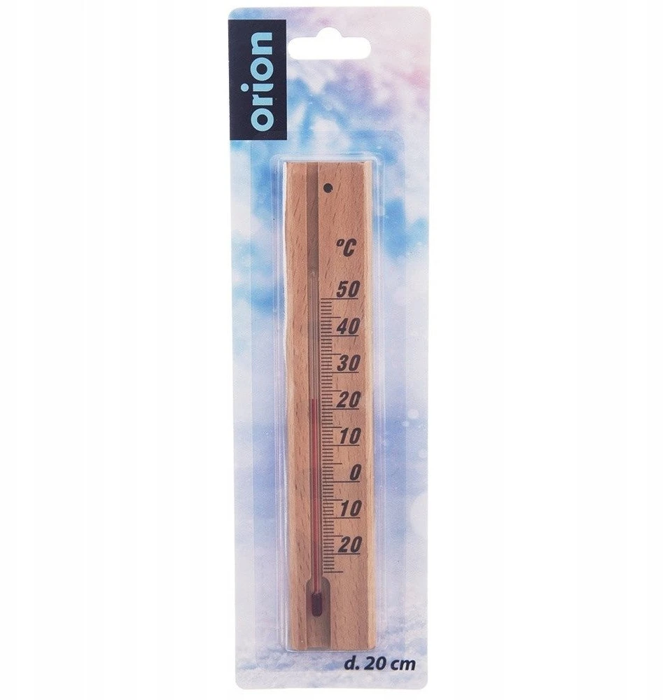 Haxe Orion Medinis termometras 20 cm - vidaus ir lauko temperatūros matavimui