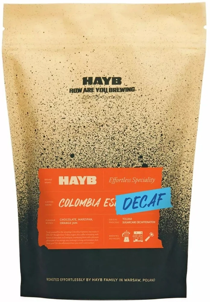 Kavos pupelės HAYB Colombia Espresso Decaf 250 g