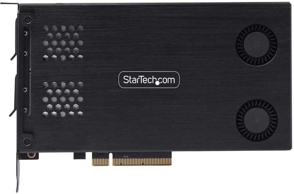 StarTech Dvigubas M.2 NVME SSD į PCIE X8 – išimamas mobilusis stovas / pagrindinė plokštė