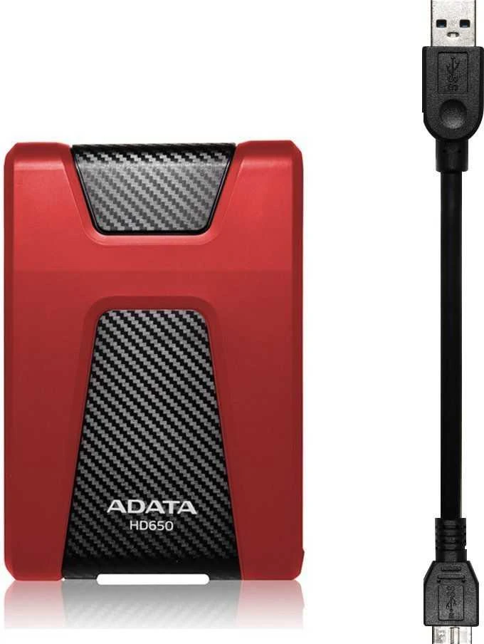Išorinis kietasis diskas Adata HD650 2TB 2.5" Raudonas