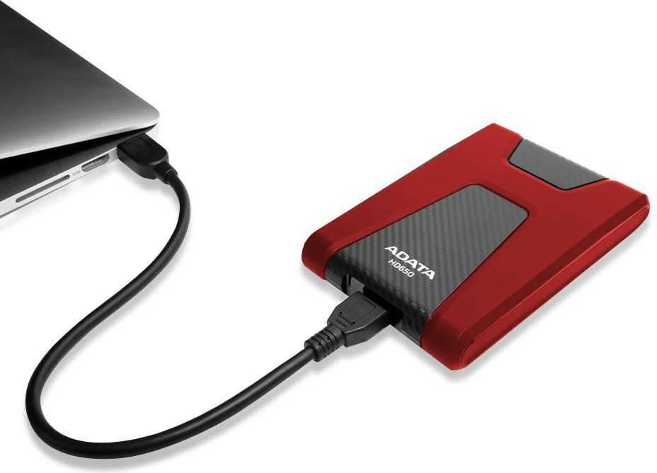 Išorinis kietasis diskas Adata HD650 2TB 2.5" Raudonas
