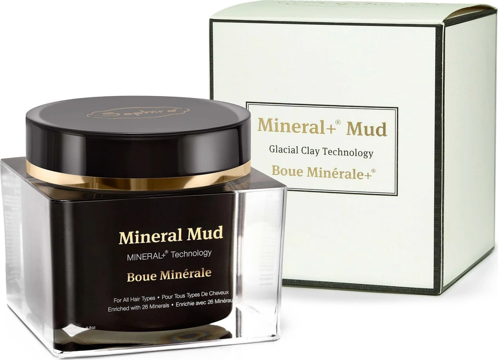 Saphira Mineral+ Mud With Glacial Clay kaukė-mineralinis purvas plaukams su ledyniniu moliu, su 26 mineralais, 200 ml