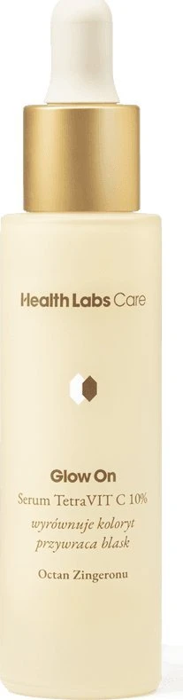 Healthlabs Glow On serumas TetraVit C 10% 30ml