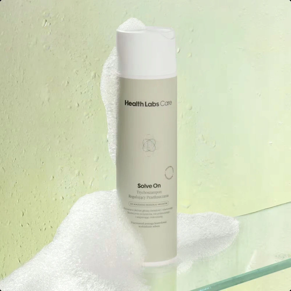 Healthlabs „Solve On“ tricho šampūnas, reguliuojantis riebalų išsiskyrimą, 250 ml