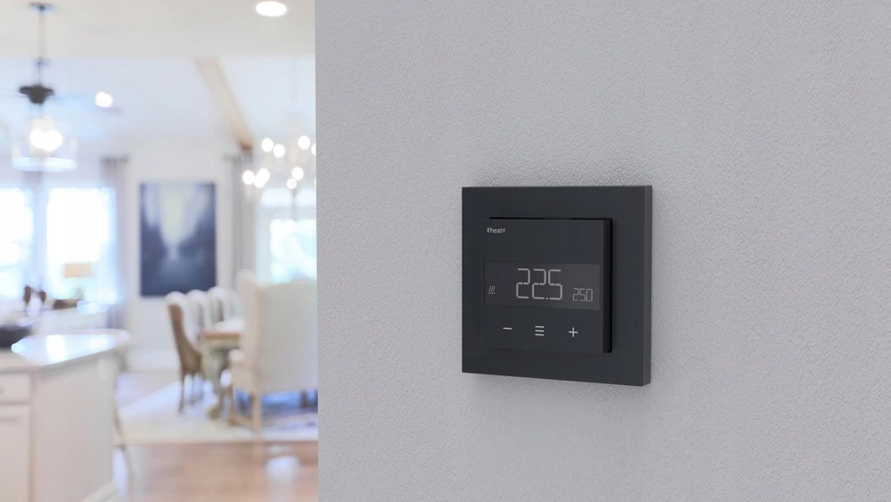 HeatIT Z-TRM6 Zwave termostatas juodas matinis 16A