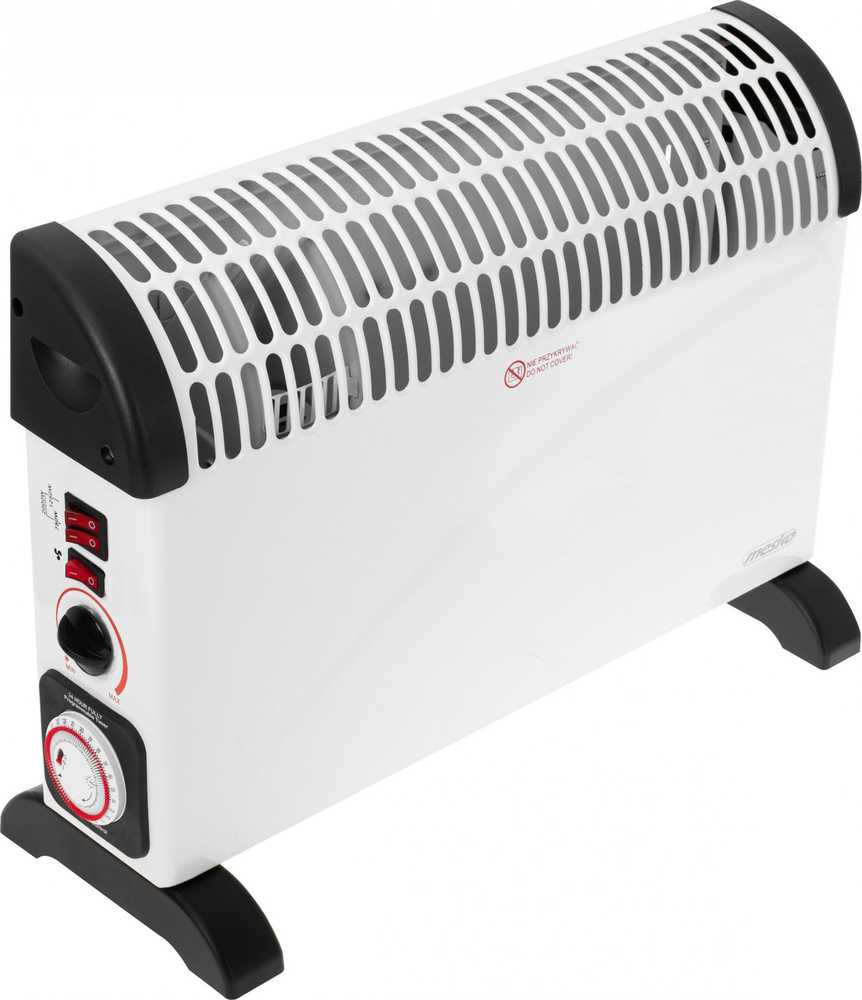 Mesko | Konvektorius šildytuvas su laikmačiu ir turbo ventiliatoriumi | MS 7741w | Konvekcinis šildytuvas | 2000 W | Galios lygių skaičius 3 | Baltas