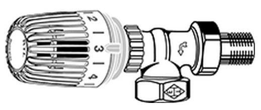 Heimeier Grįžtamos temperatūros ribotuvas RTL (R1/2) d1/2'' K.