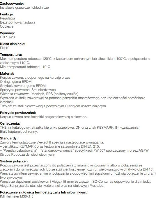 Imi Heimeier Heimeier termostatinis vožtuvas V-exact II dešinysis baltas (3714-02.000)