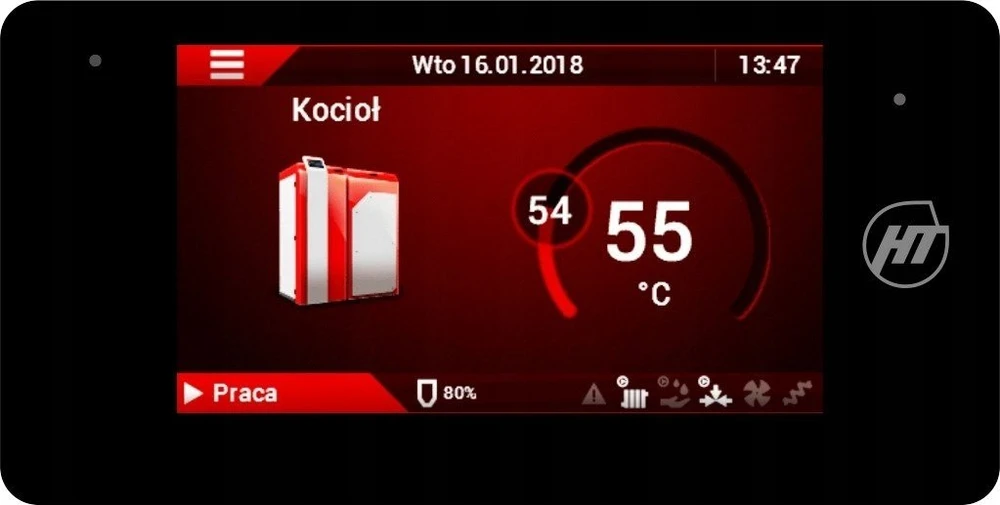 Heiztechnik Kieto kuro katilas DasPell NEXT 20 kW - automatinis prisilietimo valdymas/degalų WRZ/Lambda