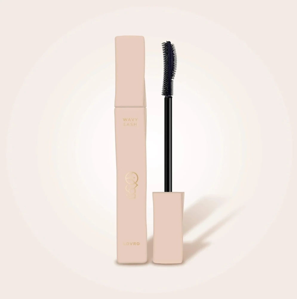 Lovro Blakstienų tušas „Wavy Lash“ tankinantis ir riestas, 01, juodas, 9 g.