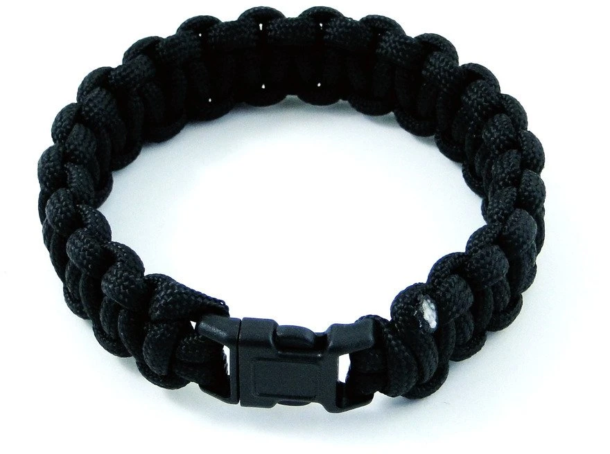 Helikon-Tex Bransoletka Survival bracelet - Paracord - Juodas (AC-SBR-NL-01)