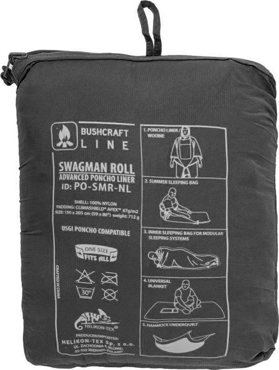 Pončas Helikon-Tex Swagman Roll, Juoda
