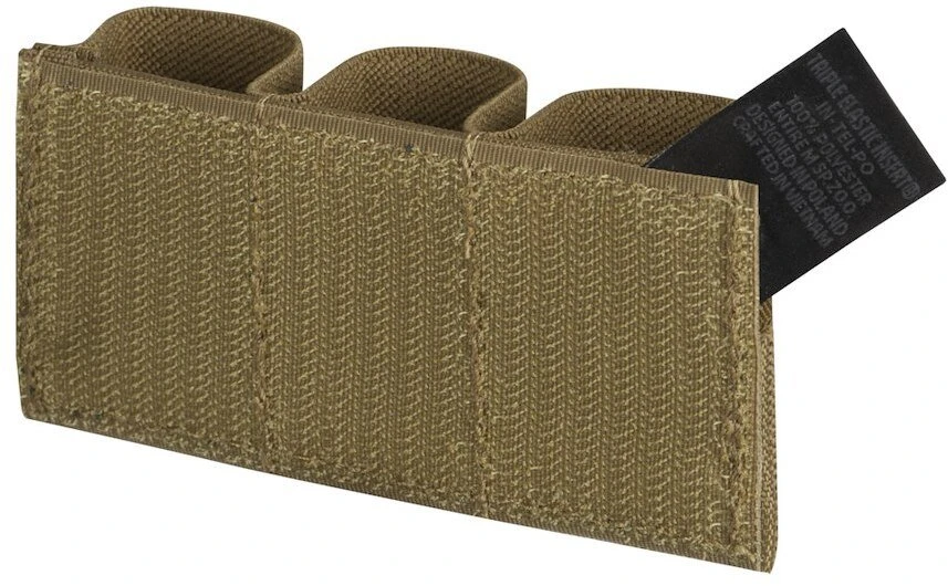 Trigubas elastingas įdėklas pistoleto dėtuvėms Helikon-Tex, Coyote