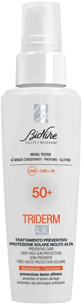 BioNike Triderm AK SPF50+ Drėkinamasis ir apsauginis purškiklis nuo saulės SPF 50, 50 ml