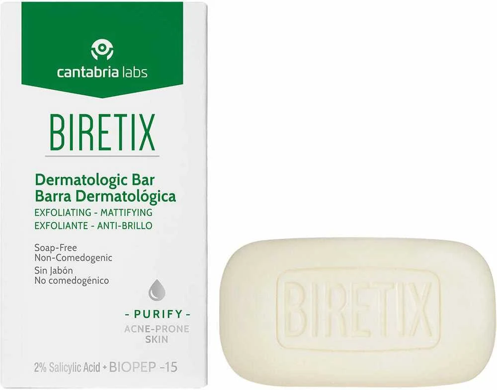 Cantabria Labs Biretix kietas prausiklis su 2% salicilo rūgštimi