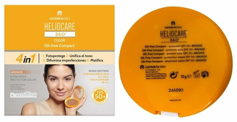 Heliocare 360º Color Compact be alyvos bronza, 10 g