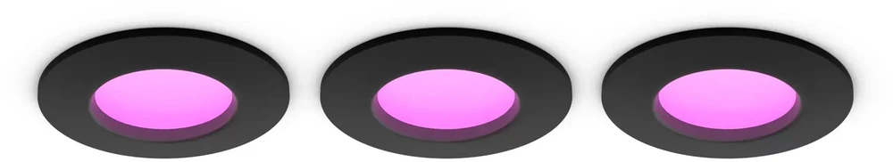 Philips Hue Slim Downlight LED Einbauleuchte 3er Pack juodas