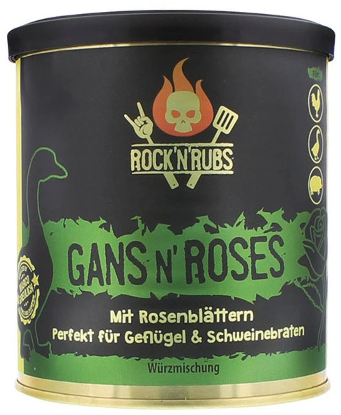 ROCK'N'RUBS Goldline Universalūs prieskoniai "Gans N' Roses", 140 g