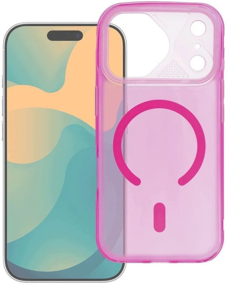 Hello Case Originalus „iPhone 14 PRO“ dėklas „Aurora“, suderinamas su „MagSafe“, rožinis