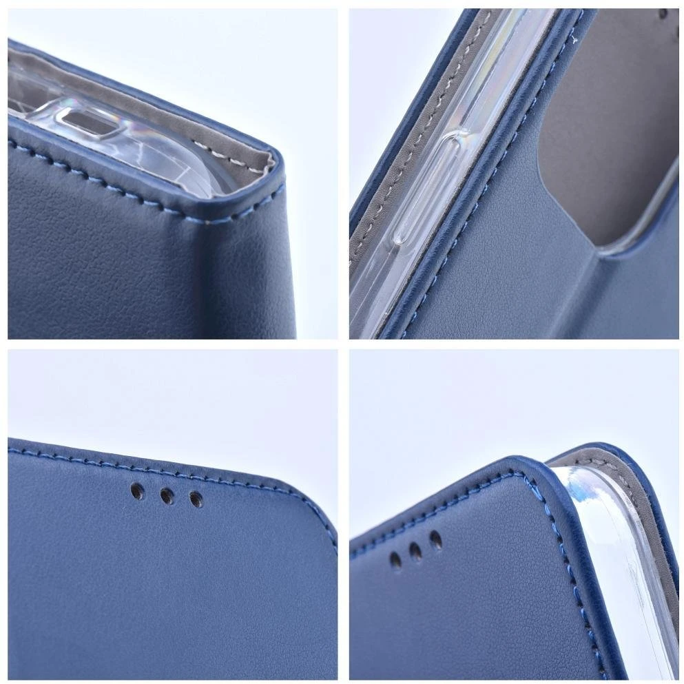 Hello Case Oem atlenkiamas dėklas Oppo Reno 16F / 16FS Smart Magneto tamsiai mėlynas