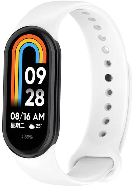 Telcon SILIKONINIS DIRŽELIS MI BAND 8/M8 (2). Baltas