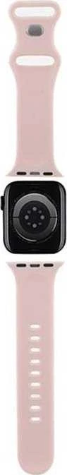 Hello Kitty apyrankė HKAWMSDGPTP Apple Watch 38/40/41mm rožinės spalvos apyrankė Silicone Tags Graffiti