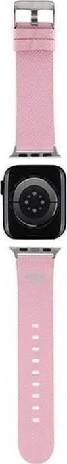 Hello Kitty apyrankė HKAWMPGKHP Apple Watch 38/40/41mm rožinės spalvos apyrankė Kitty Head
