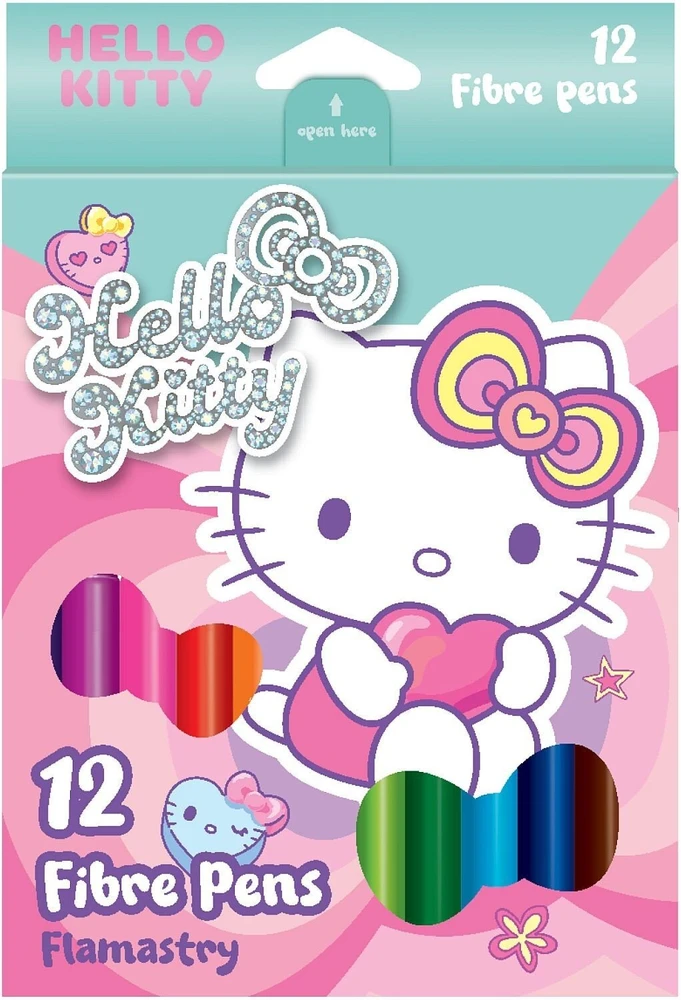 Cool Pack Hello_Kitty Flomasteriai, Hello Kitty vienpusiai, 12 vnt.