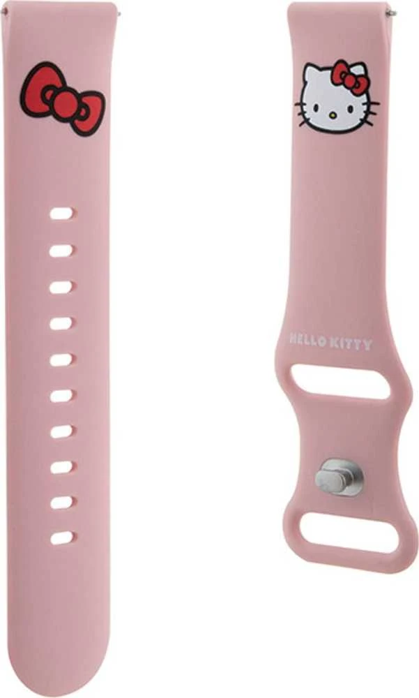 Hello Kitty Universal apyrankė HKUWMSCHBLP Silicone Kitty Head rožinės spalvos apyrankė 20mm