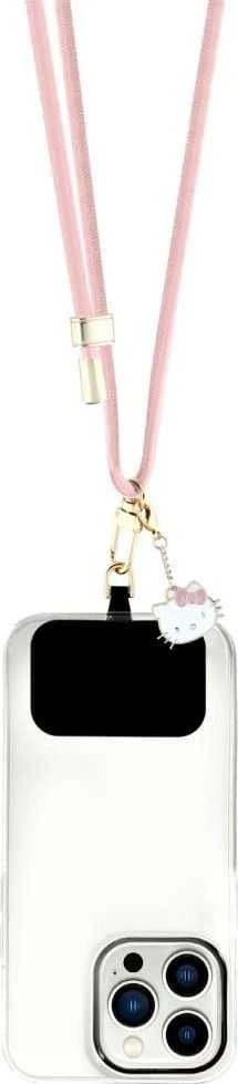 Hello Kitty Patch & Kitty Head Charm Universal virvelė telefonui Rožinė