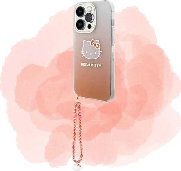 Hello Kitty Pearls Kitty galvos pakabukas telefonui Raudona