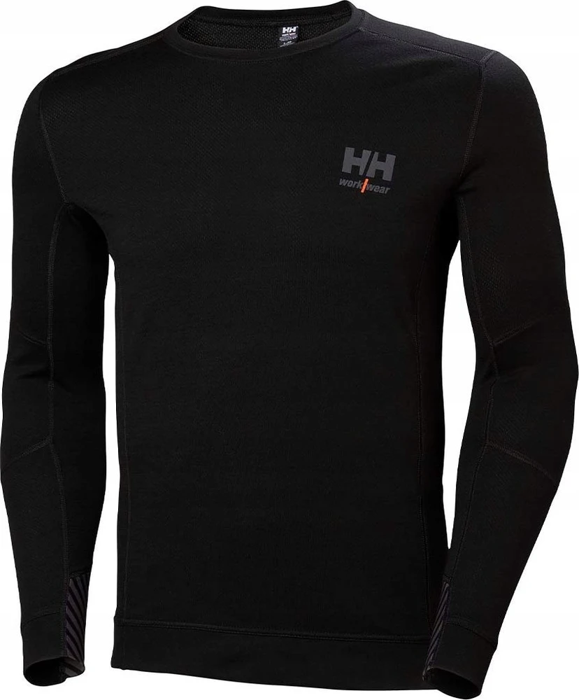 Apatiniai marškinėliai HELLY HANSEN Lifa Merino Crewneck, juodi 2XL