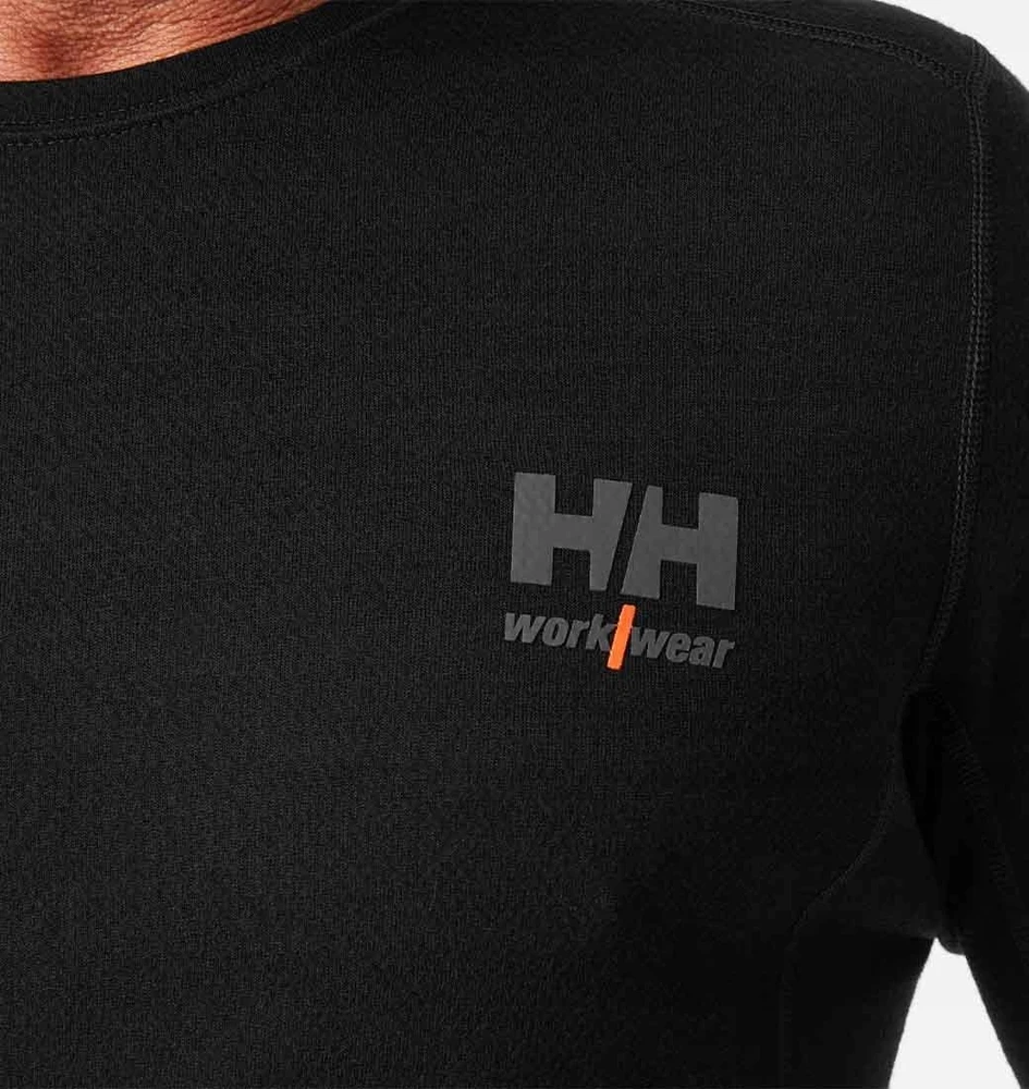Apatiniai marškinėliai HELLY HANSEN Lifa Merino Crewneck, juodi 2XL
