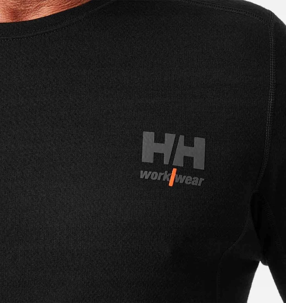 Helly Hansen Lifa Merino Juodas termo marškinėliai