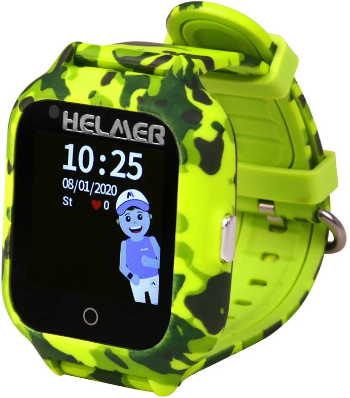 Išmanusis laikrodis vaikams Helmer LK 710 4G, Žalios spalvos