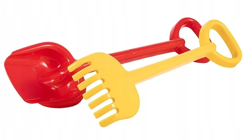 Hemar didelis kastuvas ir grėblys vaikams smėliui, 55 cm, spalvų mišinys